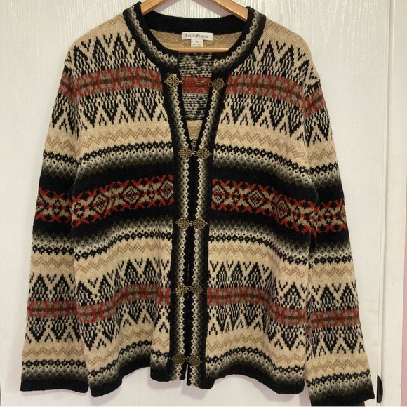 Vintage Susan  Bristol 100% wool Cardigan - Picture 1 of 4